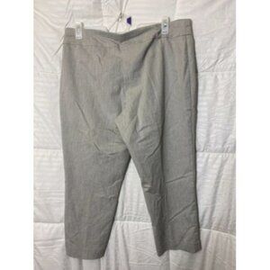 CROFT BARROW LIGHT GRAY STRETCH DRESS PANTS CROPPED WOMENS SIZE 18 SHORT PETITE